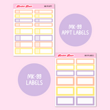 MK-99 | Lavender & Honey - Weekly Sticker Kit | Hourly & Vertical