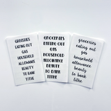 Non-Customized Cash Envelope Header Stickers - Clear Sticker Paper