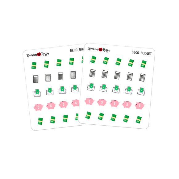 Budget Deco Stickers - Decorative Planner Stickers