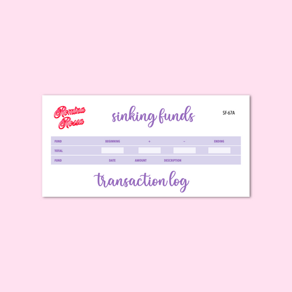 April 2024 Sinking Funds Kit | 7x9, 8.5x11, & Petite Monthly Planner