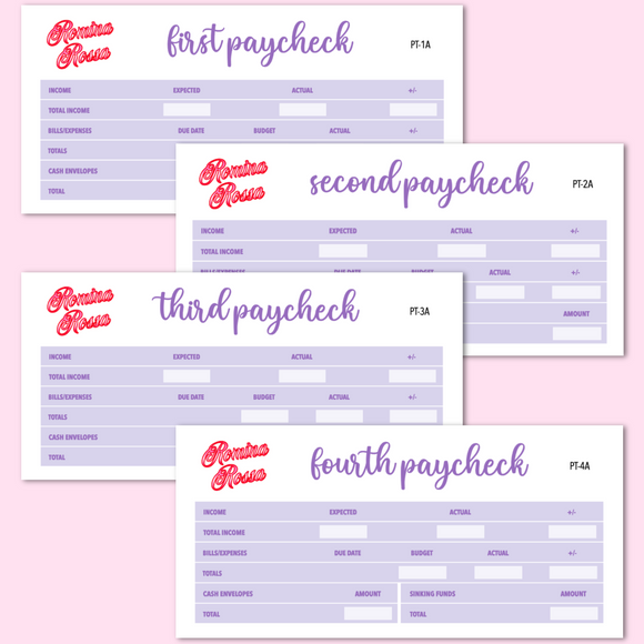April 2024 Paycheck to Paycheck Budget Stickers