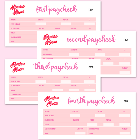 June 2024 Paycheck to Paycheck Budget Stickers