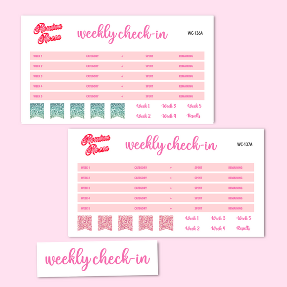 June 2024 Weekly Check In Kit | 7x9, 8.5x11 & Petite Monthly Planner