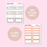 May 2024 Monthly Labels | EC 7x9 Planner