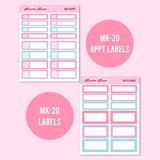 MK-20 | Happy Birthday - Weekly Sticker Kit Sheets
